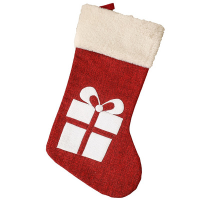 Коледен чорап Коледна елха Украса Чорапи Персонализирано име Новогодишен празничен декор Коледна елха Висулка Чанта за бонбони
