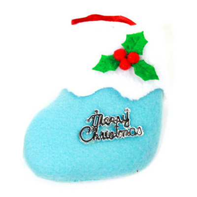 3 TK Mini jõulusokid, jõulupuu ripatsidega kaunistused koju Navidadi uusaasta jõulukinkekott