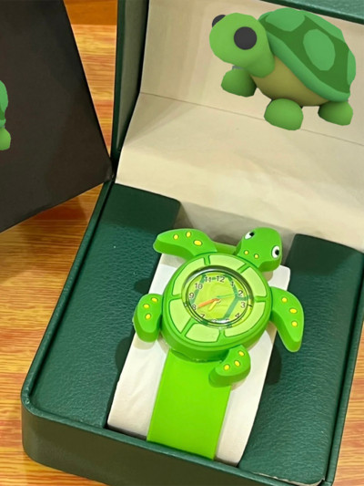 Children`s turtle watch for boys and girls