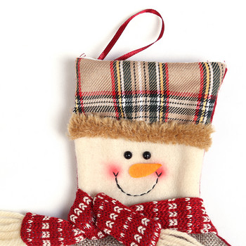 Χριστουγεννιάτικη κάλτσα Τσάντες καραμέλα Κάλτσες Δώρο Τσάντες αποθήκευσης Χριστουγεννιάτικη διακόσμηση Δώρα Αξεσουάρ βιτρίνας τζακιού