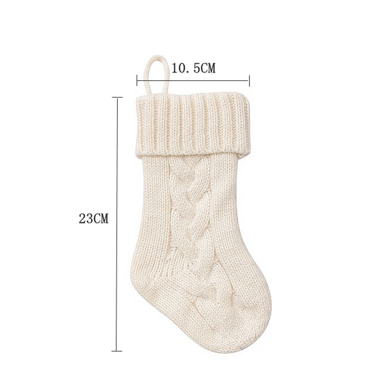 1gab Trikotāžas Zeķes Ziemassvētku Dekorācijas Zeķes Jaungada bērnu konfekšu maisiņš Zeķes Zābaki Dāvanas Mode Kamīns Koka rotājumi