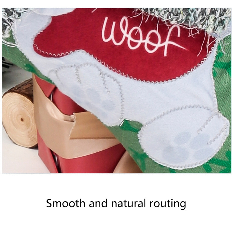 2022 Нови коледни чорапи Големи коледни чорапи Декорация 15" 3D плюшен чорап куче котка дърво