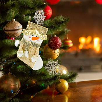 Коледни чорапи Чорапи Коледни бонбони Подаръчна торба Камина Коледна елха Декорация Нова година