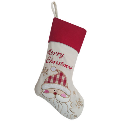18" коледни чорапи, бродирани класически герои, подаръчна торбичка за коледна украса