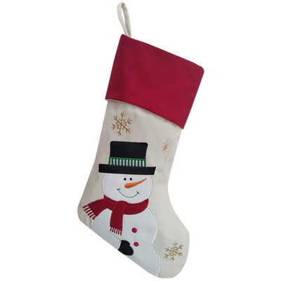 18" коледни чорапи, бродирани класически герои, подаръчна торбичка за коледна украса