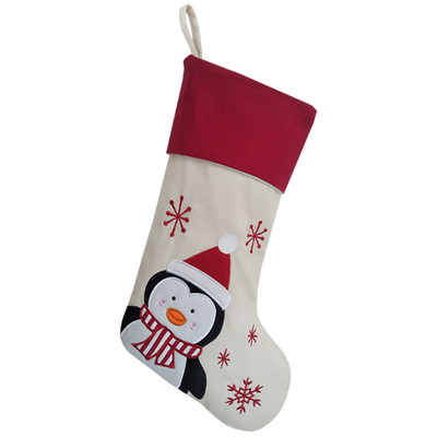 18" коледни чорапи, бродирани класически герои, подаръчна торбичка за коледна украса