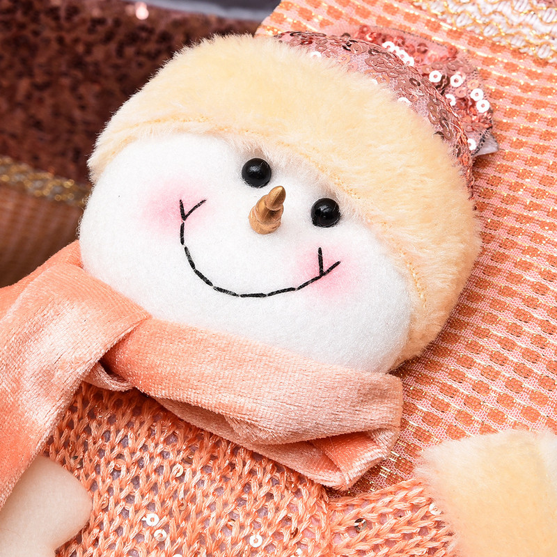 1 tk Jõuluroosad Sokid Jõulupuu kaunistused Roosad litrid Jõuluvana Põder Lumememm Käsitsi valmistatud kaunistused Kommid Kingikott