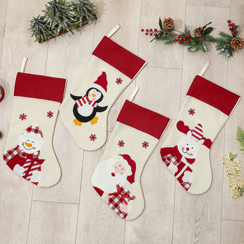 Персонализирани коледни чорапи Детски персонализирани фамилни имена Коледни чорапи Чувал Момче Момиче Дядо Коледа Елени Снежен човек Коледни чорапи