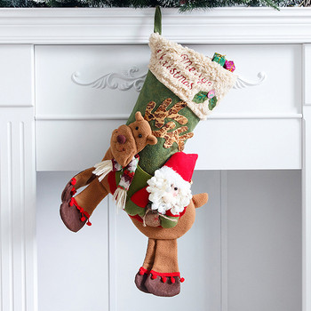 Δώρο Άγιου Βασίλη Διακοσμητικές κάλτσες Μεγάλη τσάντα καραμέλα Κρεμαστό Κρεμαστό Κρεμαστό Κρεμαστό Κρεμαστό Κρεμαστό Κρεμαστό Κρεμαστό Τσαντάκι με ζαχαρωτά Elk Snowman