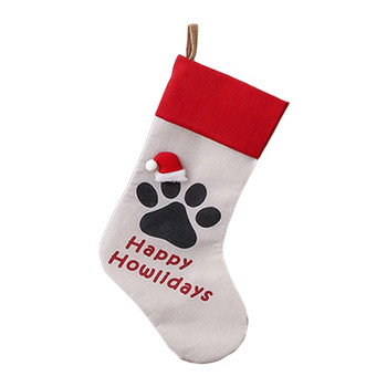 Pet Dog for CAT Paw Christmas Stockings Big 18\