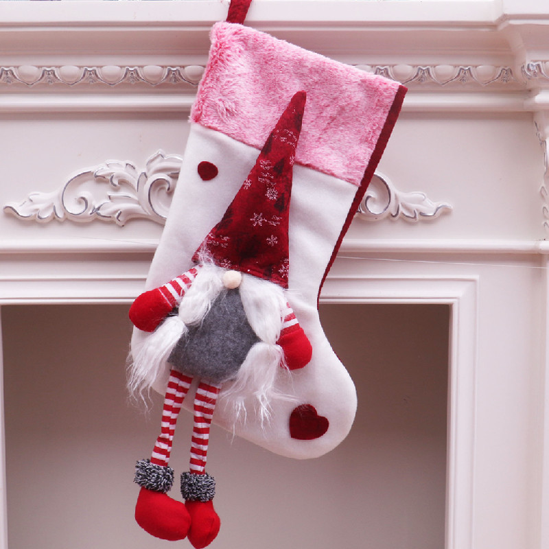 Ciorapi mari pentru brad de Craciun Suporturi pentru cadouri Genti Decoratiuni Rechizite pentru petreceri festive Genti de Mos Craciun Ornamente