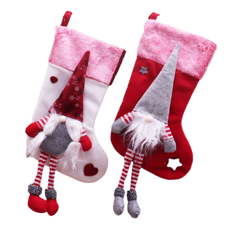 Ciorapi mari pentru brad de Craciun Suporturi pentru cadouri Genti Decoratiuni Rechizite pentru petreceri festive Genti de Mos Craciun Ornamente