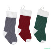 Jõulusukad Suured Kaabliga Kootud Kootud Xmas Rustic Isikupärastatud Stoc