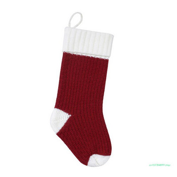 Χριστουγεννιάτικες κάλτσες μεγάλου μεγέθους Πλεκτό Πλεκτό Xmas Rustic Personalized Stoc