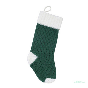Коледни чорапи Големи размери Кабелни плетени Плетени коледни рустикални персонализирани стоки