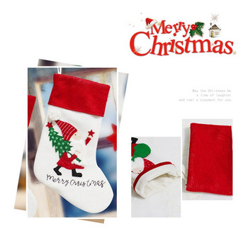 Χριστουγεννιάτικες κάλτσες, κάλτσες Άγιου Βασίλη Διακοσμήσεις για Χριστουγεννιάτικο γιορτινό πάρτι διακόσμησης σπιτιού, Παιδική τσάντα δώρου