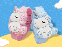 Dječji elektronski sat jednorog sa silikonskim remenom