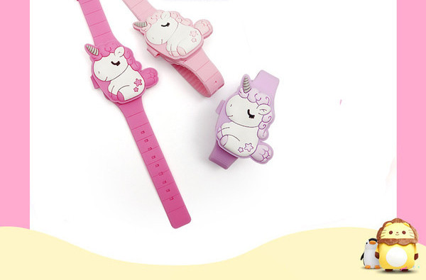 Dječji elektronski sat jednorog sa silikonskim remenom