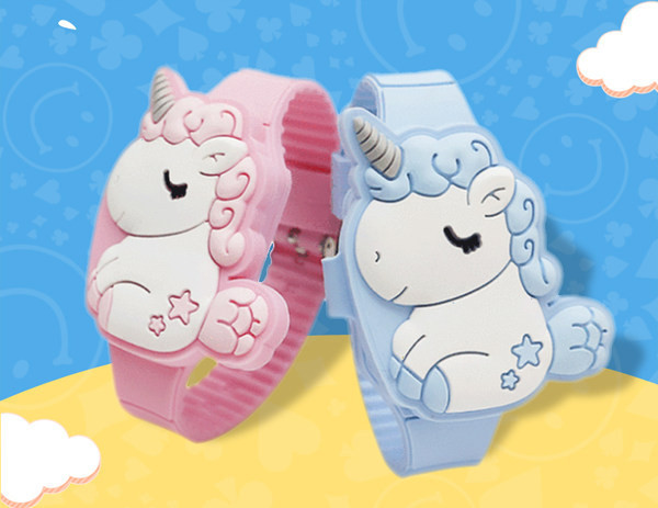 Dječji elektronski sat jednorog sa silikonskim remenom