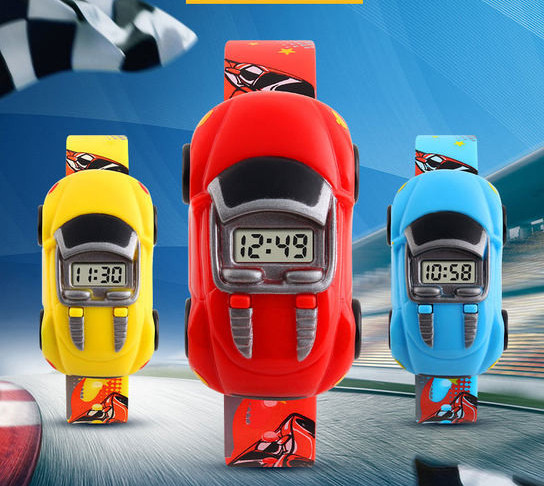 Ležerni dječji elektronički sat sa silikonskim remenom