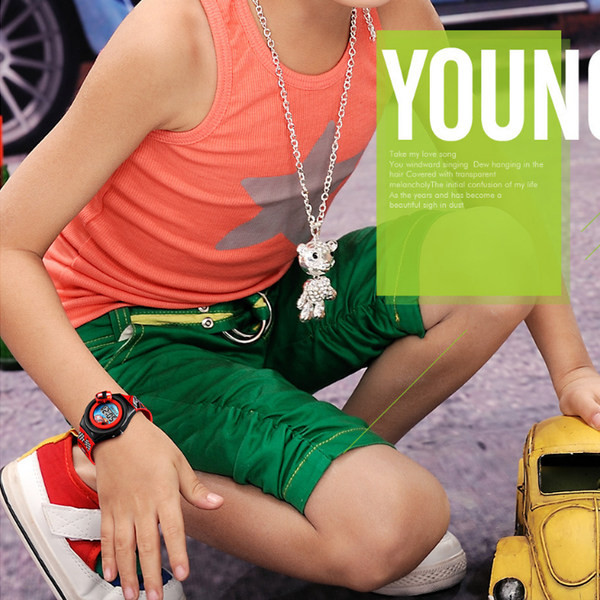 Ležerni dječji elektronički sat sa silikonskim remenom