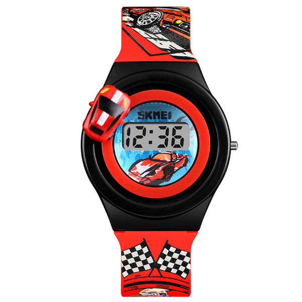 Ležerni dječji elektronički sat sa silikonskim remenom