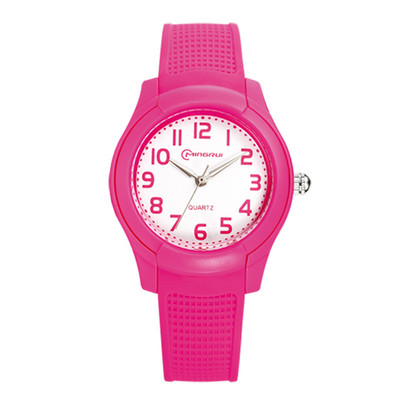 Čist model dječjeg sata za dječake i djevojčice sa silikonskim remenom