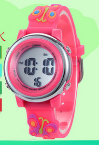 Детски електронен часовник със силиконова каишка