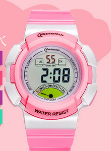 Детски електронен часовник със силиконова каишка