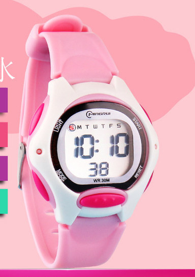 Детски електронен часовник със силиконова каишка