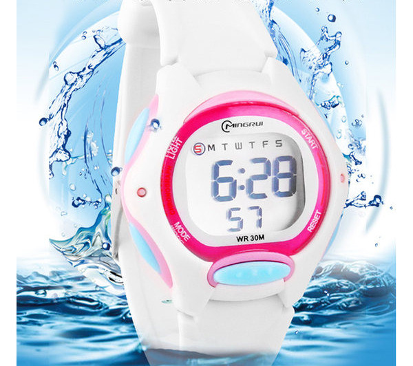 Детски електронен часовник със силиконова каишка