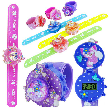Παιδικό μοντέρνο ρολόι σε τρία χρώματα