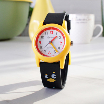 Νέο μοντέλο αδιάβροχο παιδικό ρολόι με λουράκι σιλικόνης και εφαρμογή