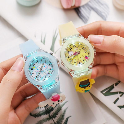 Luminous electronic watch for girls