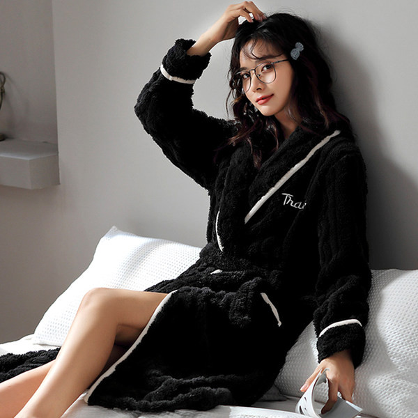 Пухен дамски халат в няколко цвята