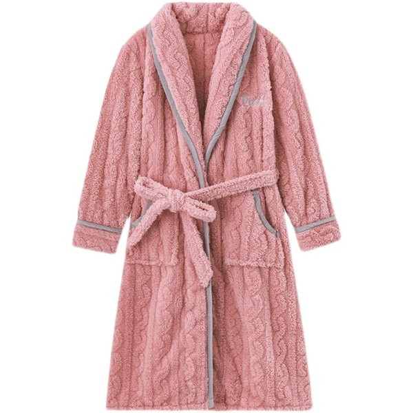 Пухен дамски халат в няколко цвята