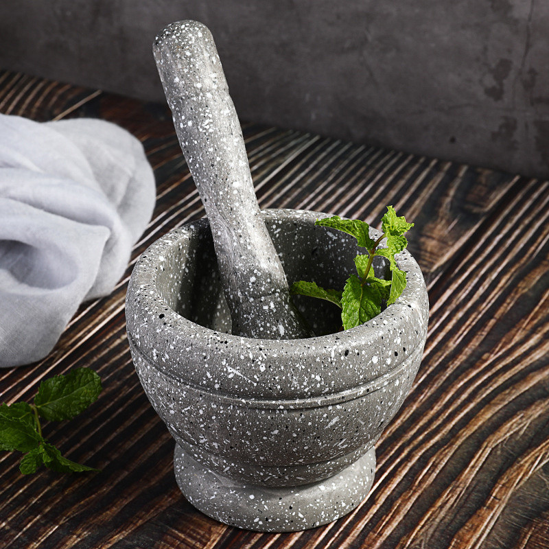 Prieskonių smulkintuvas Dervos dubuo Skiedinys Grūstuvė Česnakų Plaktuvas Vaistinė Žolelių Smulkintuvas Virtuvės ingredientai Rankinis malimas Maišymo dubuo