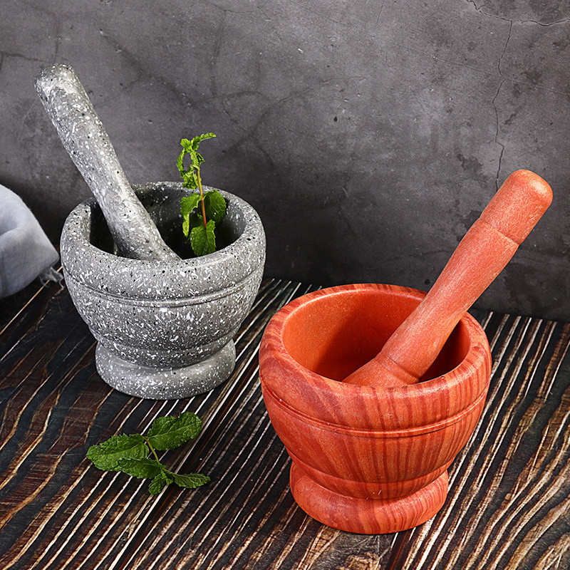 Prieskonių smulkintuvas Dervos dubuo Skiedinys Grūstuvė Česnakų Plaktuvas Vaistinė Žolelių Smulkintuvas Virtuvės ingredientai Rankinis malimas Maišymo dubuo