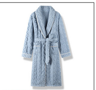 Дамски плюшен - халат в три цвята 