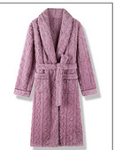 Γυναικεία βελούδινη ρόμπα με ζώνη και τσέπη