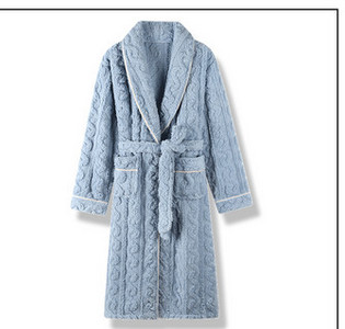 Γυναικεία βελούδινη ρόμπα με ζώνη και τσέπη