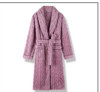 Γυναικεία βελούδινη ρόμπα με ζώνη και τσέπη