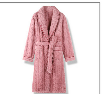 Γυναικεία βελούδινη ρόμπα με ζώνη και τσέπη