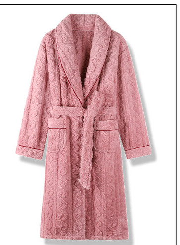 Γυναικεία βελούδινη ρόμπα με ζώνη και τσέπη