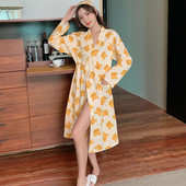 Ежедневен дамски халат с принт