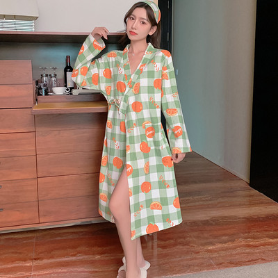 Ежедневен дамски халат с принт