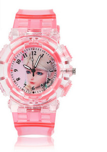 Uue mudeliga laste helendav silikoonrihmaga käekell