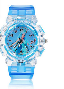 Uue mudeliga laste helendav silikoonrihmaga käekell