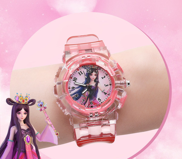 Uue mudeliga laste helendav silikoonrihmaga käekell