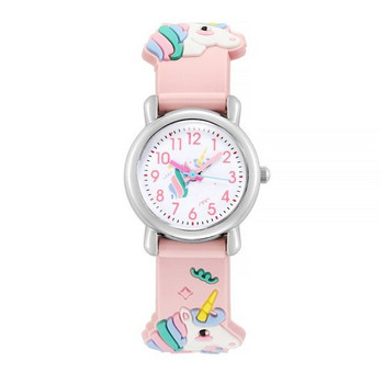 Νέο μοντέλο παιδικό ρολόι με λουράκι σιλικόνης για κορίτσια
